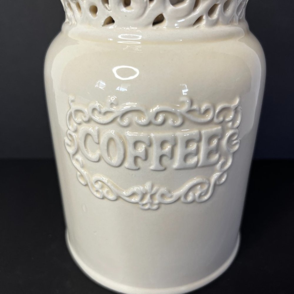 California Pantry 2006 Classic Ceramic Coffee Canister Airtight Rubber Seal Lid - Picture 3 of 16